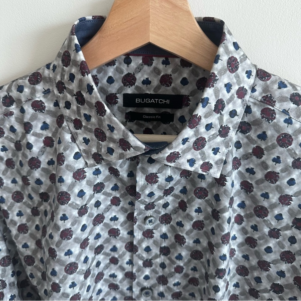 Bugatchi Abstract Print Button-Up Shirt - image 5